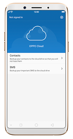 Retrieve lost data from OPPO Cloud