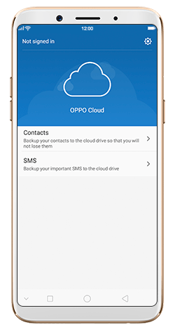 Retrieve lost data from OPPO Cloud
